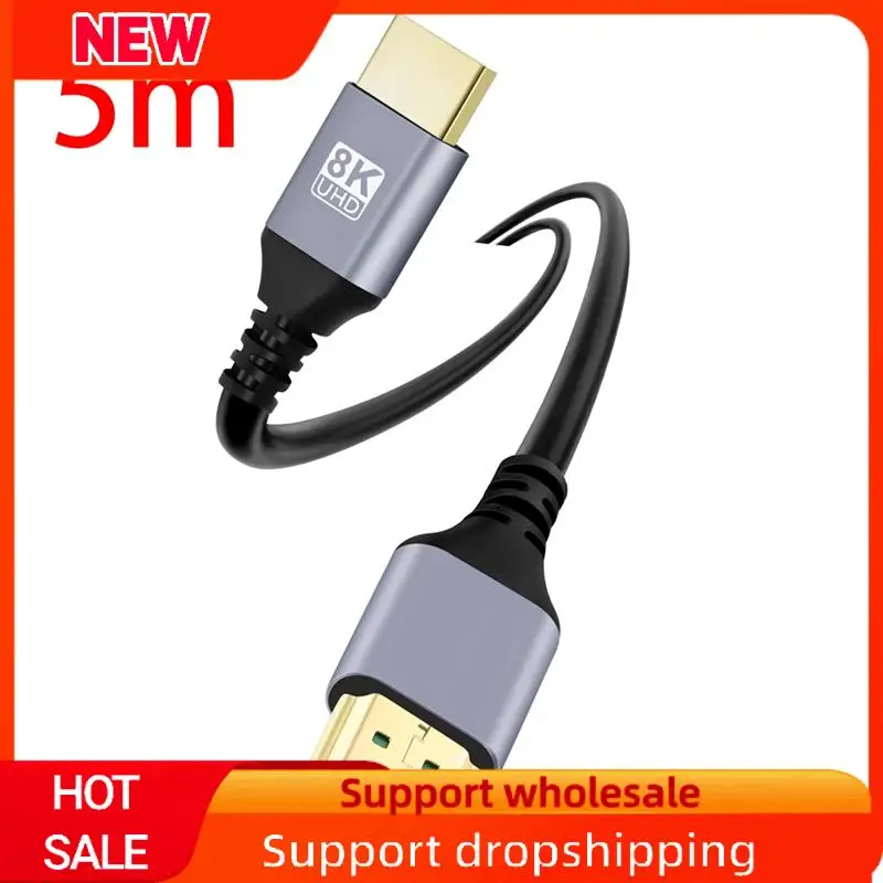 Superb HDTV 2.1 8K Ultra HD Cable -Compatible 19+1 Core OD4.0 Ultra Thin Cable Multi-Function Tv Computer Monitor Cable