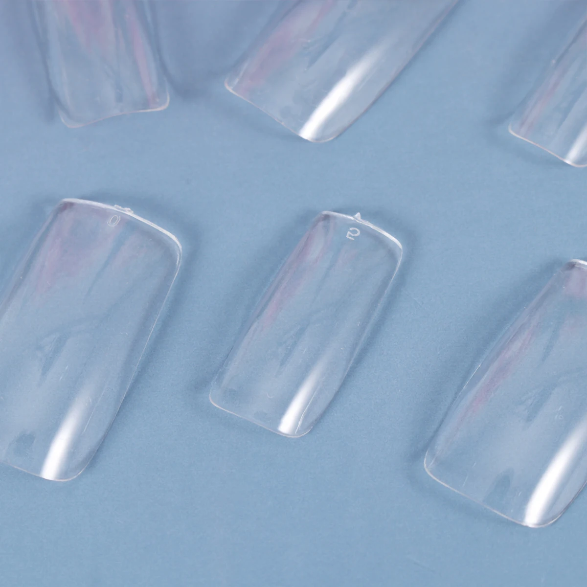 

350 Pcs Transparent Manicure Full Fake Nails Cover Sticker Patch Beautiful Colors DIY Material Nail Art Tools