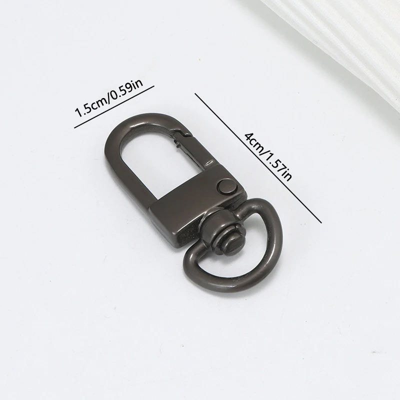 5PCS Mountaineering Buckle Spring Ring Hanging Bell Alloy Openable Keyring Strap Parts Pendant Buckle Snap Clasp image 6
