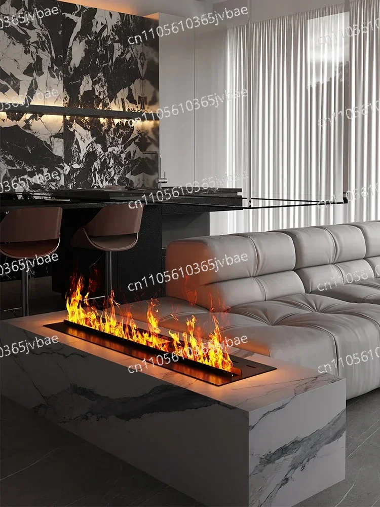 Indoor Remote Control TV Wall Room Decoration, 3D Steam Fireplace Mute Decorative Humidifier,  Flame LED Water Vapor Fireplace