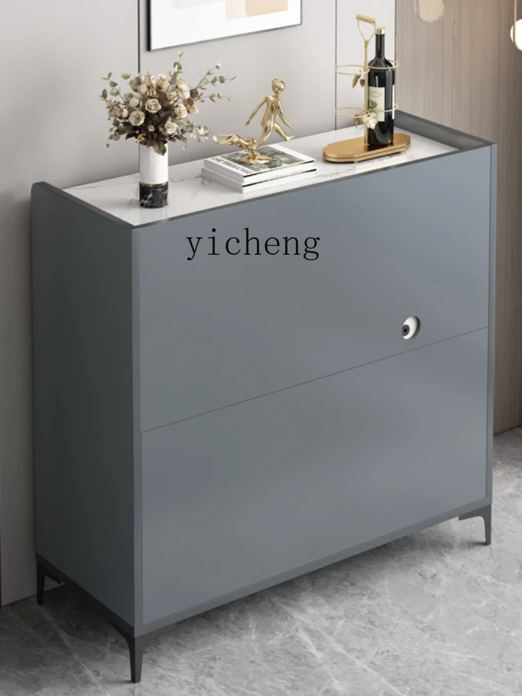 Yy Light Luxury Stone Plate Sideboard Kitchen Living Room Storage Cabinet Household Storage Tea Cabinet