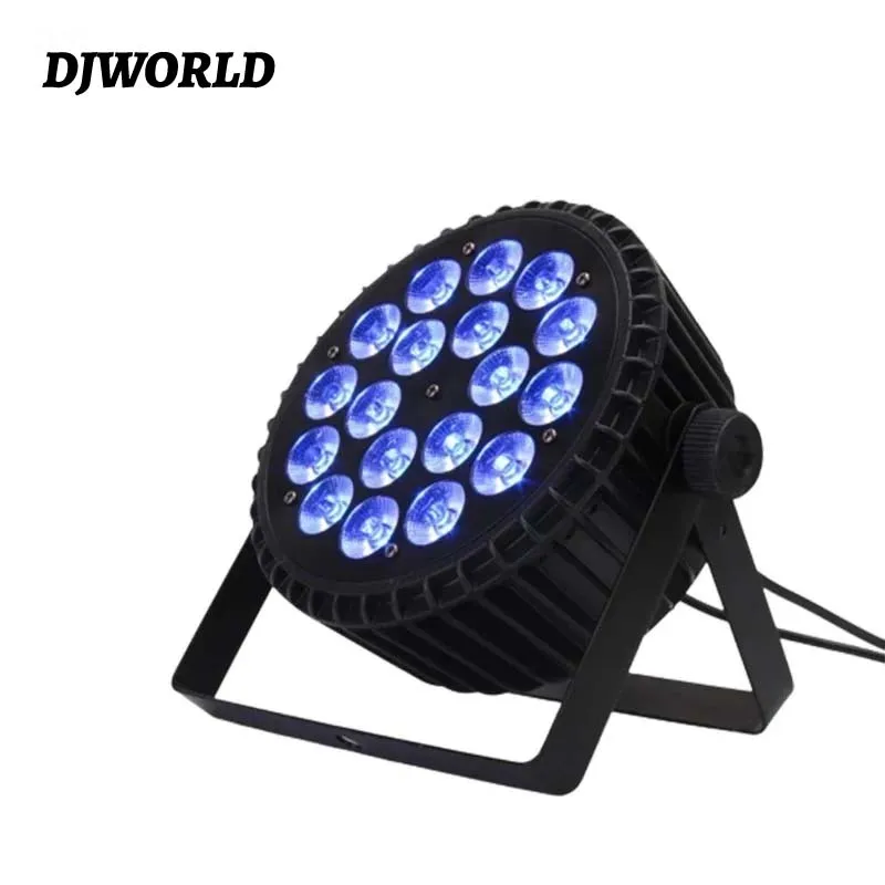 4PCS Aluminum Alloy LED Flat Par 18x12W RGBW/18x18W RGBWA+UV LED Lighting DMX512 Disco Professional Stage DJ Equipment