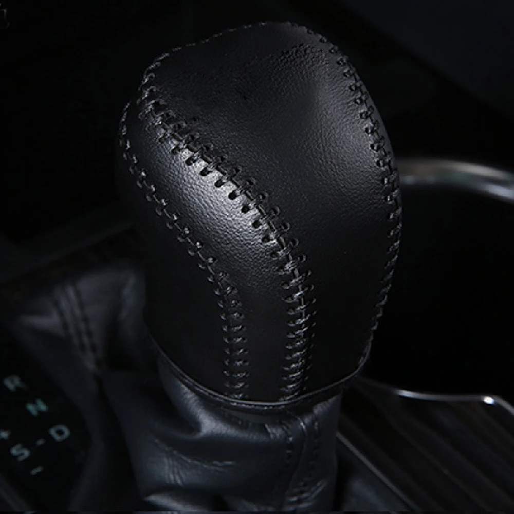 Car Gear Shift Knob Head Cover for Toyota Camry 70 Corolla 2019 2020 2021 AT Leather Handball Protection Interior Accessories view 3