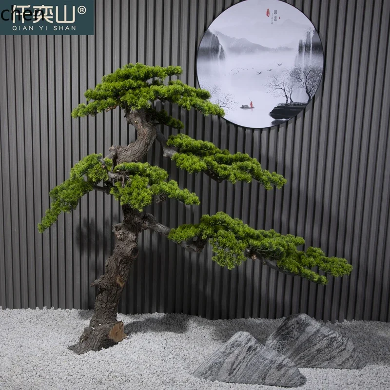 Welcome Pine Artificial Tree Simulation Tree Indoor and Outdoor Large Living Room Cherry Blossom Tree Landscaping Decoration