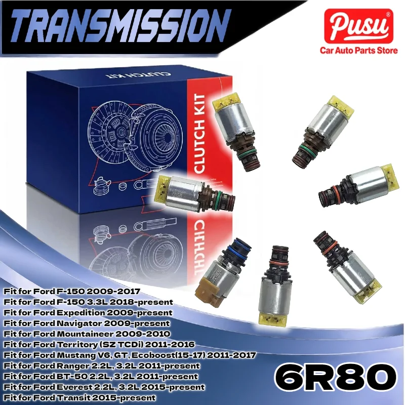 

6R60 6R80 Transmission Solenoid Set AL3P7G276AF For F150 Ranger Explorer