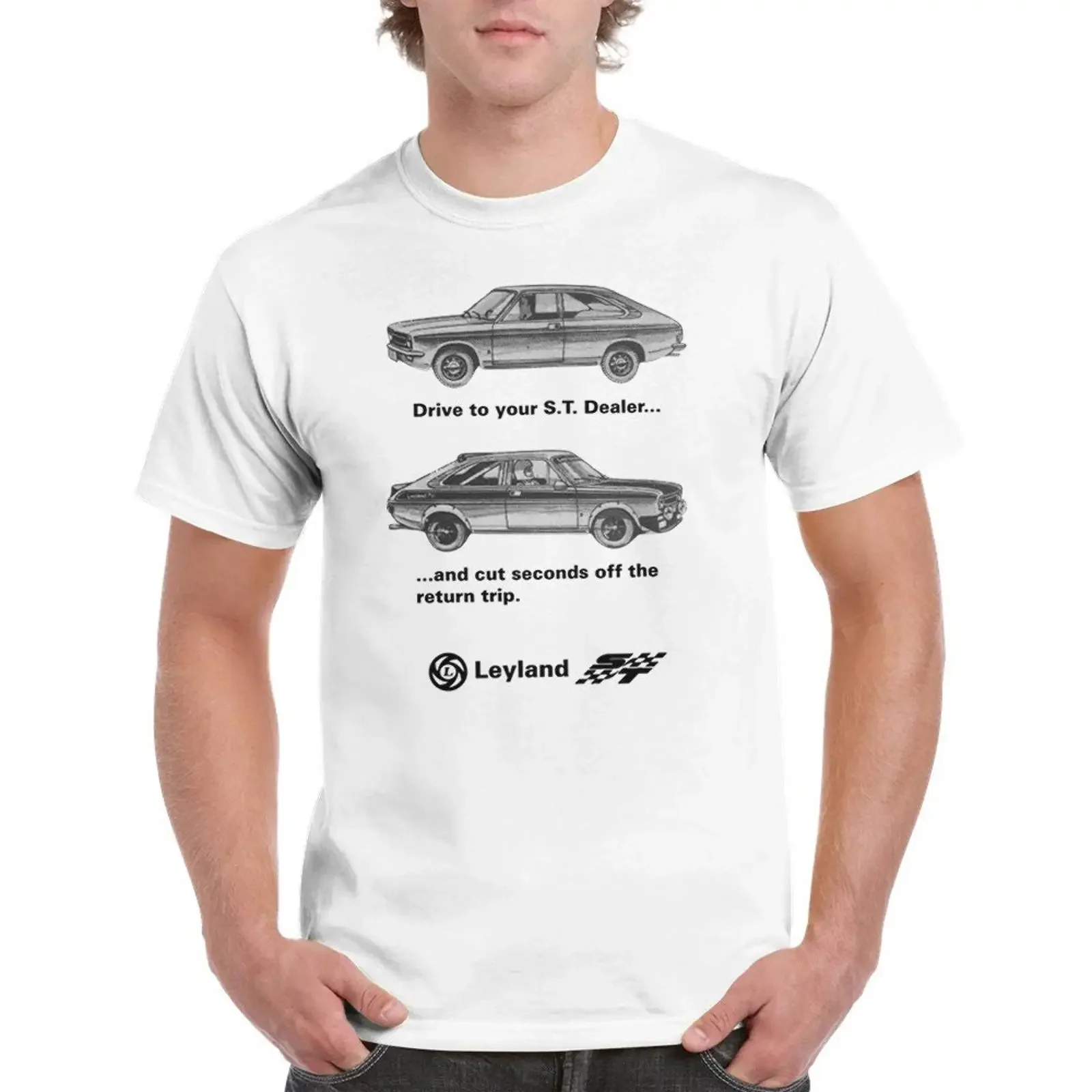 Leyland S T Dealer Vintage Car Shirt Funny Retro Auto Humor vintage Washed Top For Everyday Wear Breathable homme Unisex