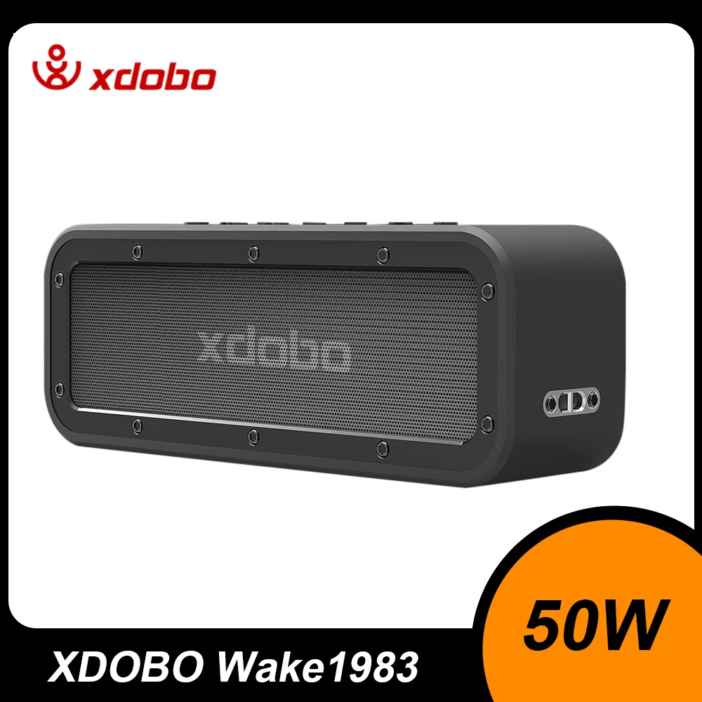 XDOBO Wake1983 Portable 50W Bluetooth-Compatiable Speaker Wireless Waterproof Subwoofer Stereo Surround Support TWS TF AUX