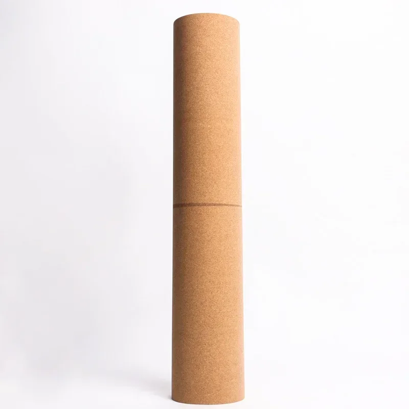 5mm 4mm Natural Cork TPE Yoga Mat 183*61cm Fitness Mats Gym Pilates Pad Training Exercise Sport Mat with Position Body Line