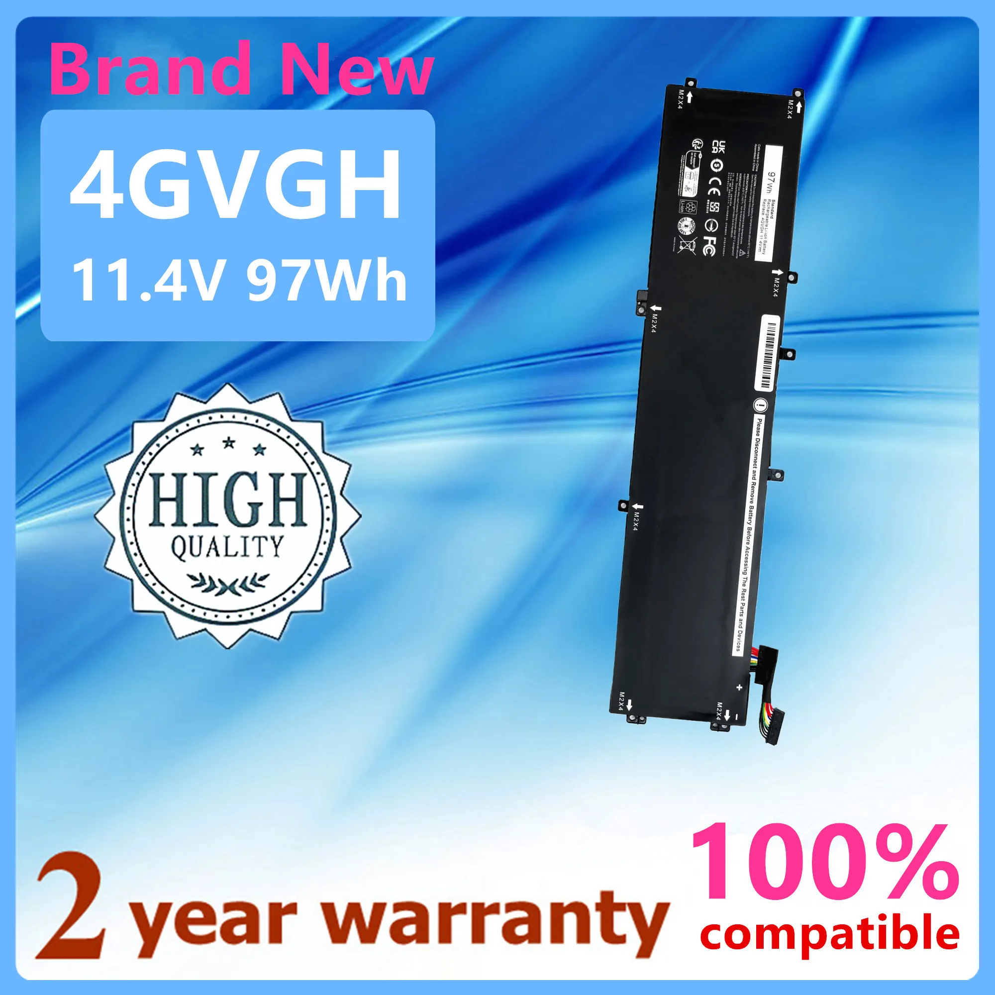 Laptop Battery for For Dell Precision 5510 XPS 15 9550 Series 4GVGH RRCGW 1P6KD T453X