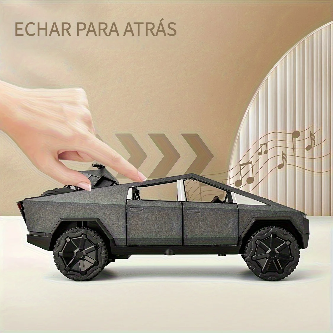 Pickup-SUV-Modellspielzeug aus Zinklegierung im Maßstab 1:32, mit Tonlichtern und Rückzugsfunktion, Weihnachtsüberraschungsspielzeugauto für Geburtstagsgeschenke für Jungen und Mädchen