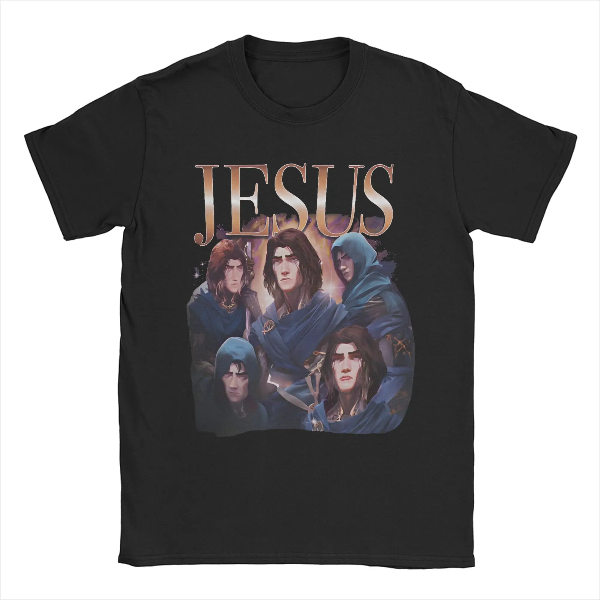 

Printed Viktor Jesus Arcane T Shirt for Men Women Jinx Arcane Cotton T-shirts Short Sleeve Clothing