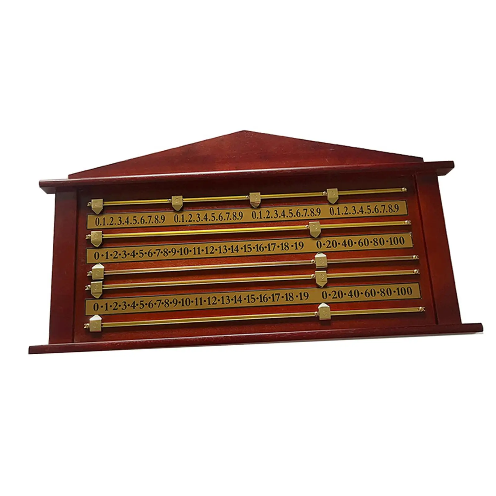 Wood Snooker Scoreboard Classic British Style Scorer Counters Parts for Billiards Table Matches