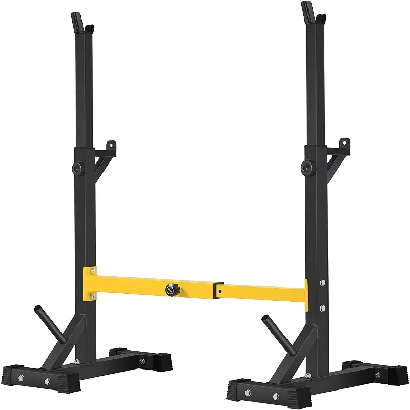 Multi‑Purpose Squat Rack Stand Barbell & Bench Press Rack Home Gym Adjustable Weight Support