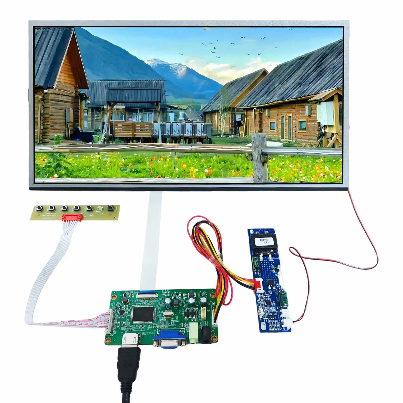 13.3Inch 1920X1080 Ips Outdoor Lcd Display Screen 1000Nit Outdoor Digital Advertizing Lcd Display With Edp Control Board