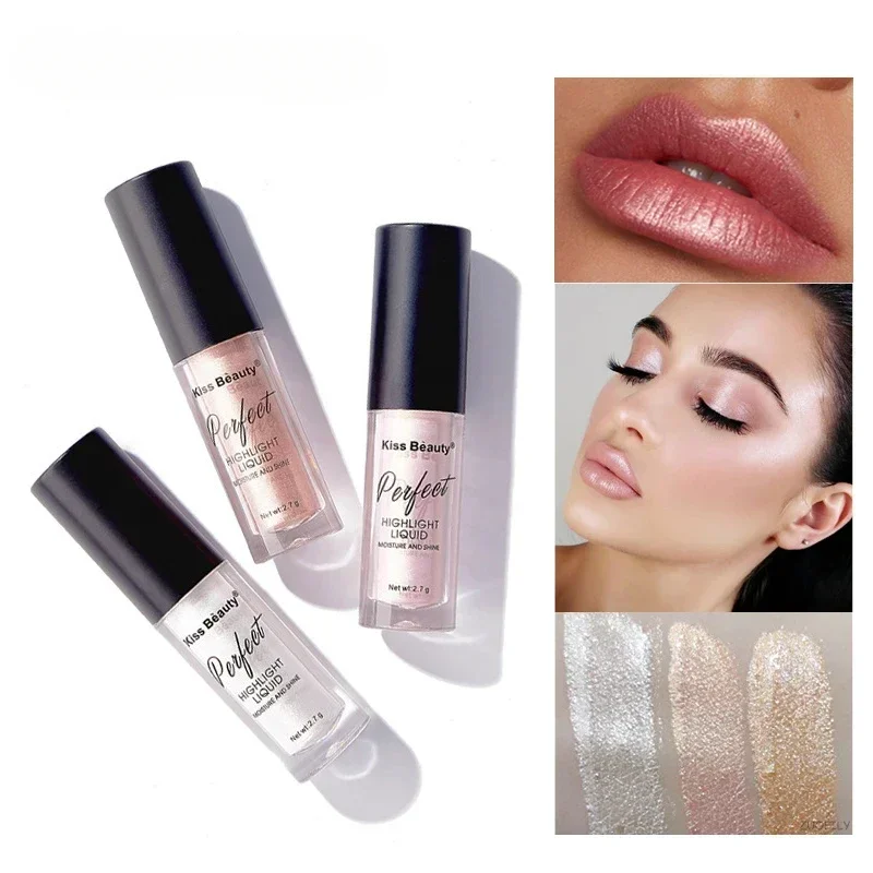 Liquid  Highlighter Face Contouring Pearlescent Makeup Brightener Bronzer Glow Body Face Contour Shimmer Illuminator Cosmetics