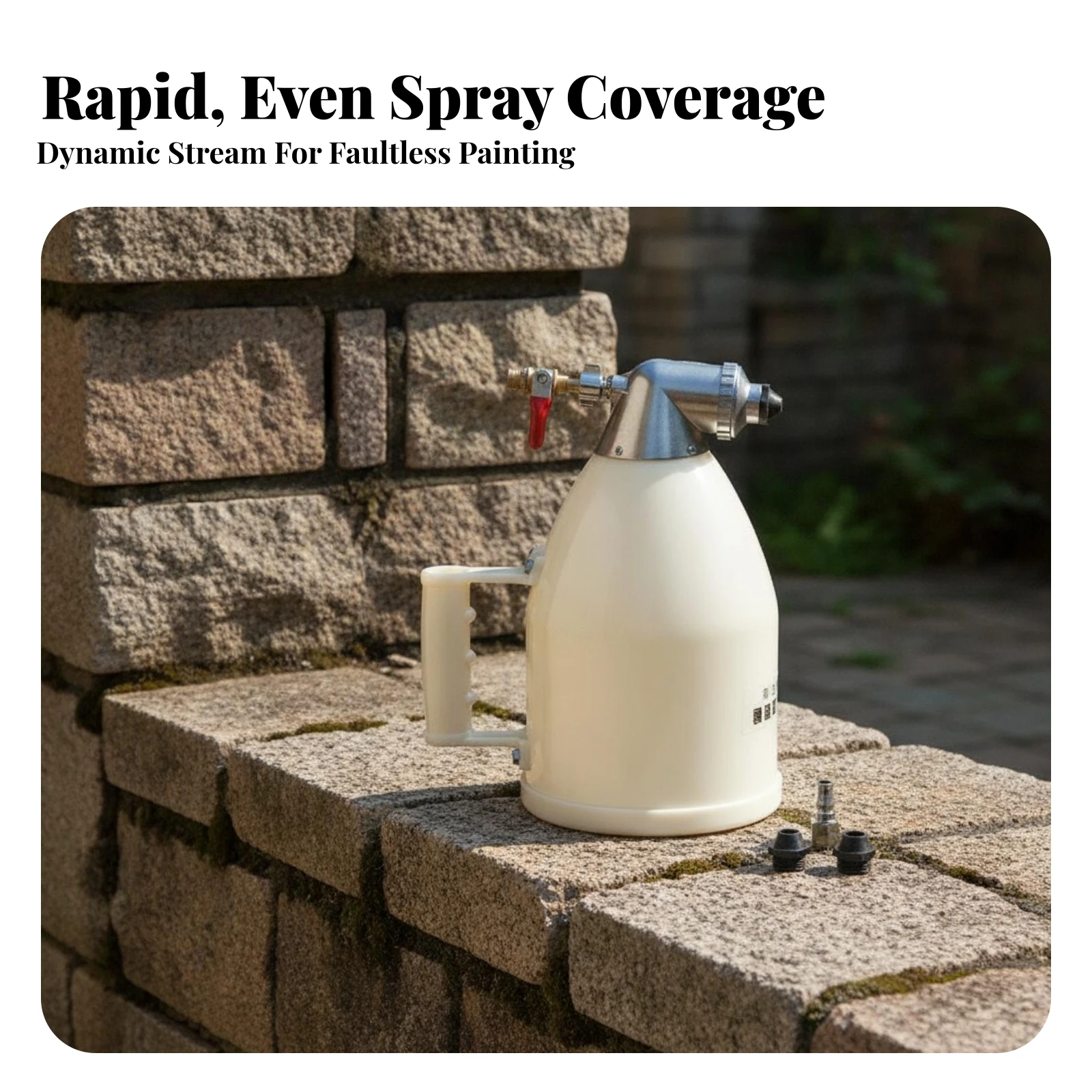 Air Hopper Spray Hand-Held Manual Spray with Hopper Sprayer Professional-Grade Tool Adjustable for Painters, Renovation