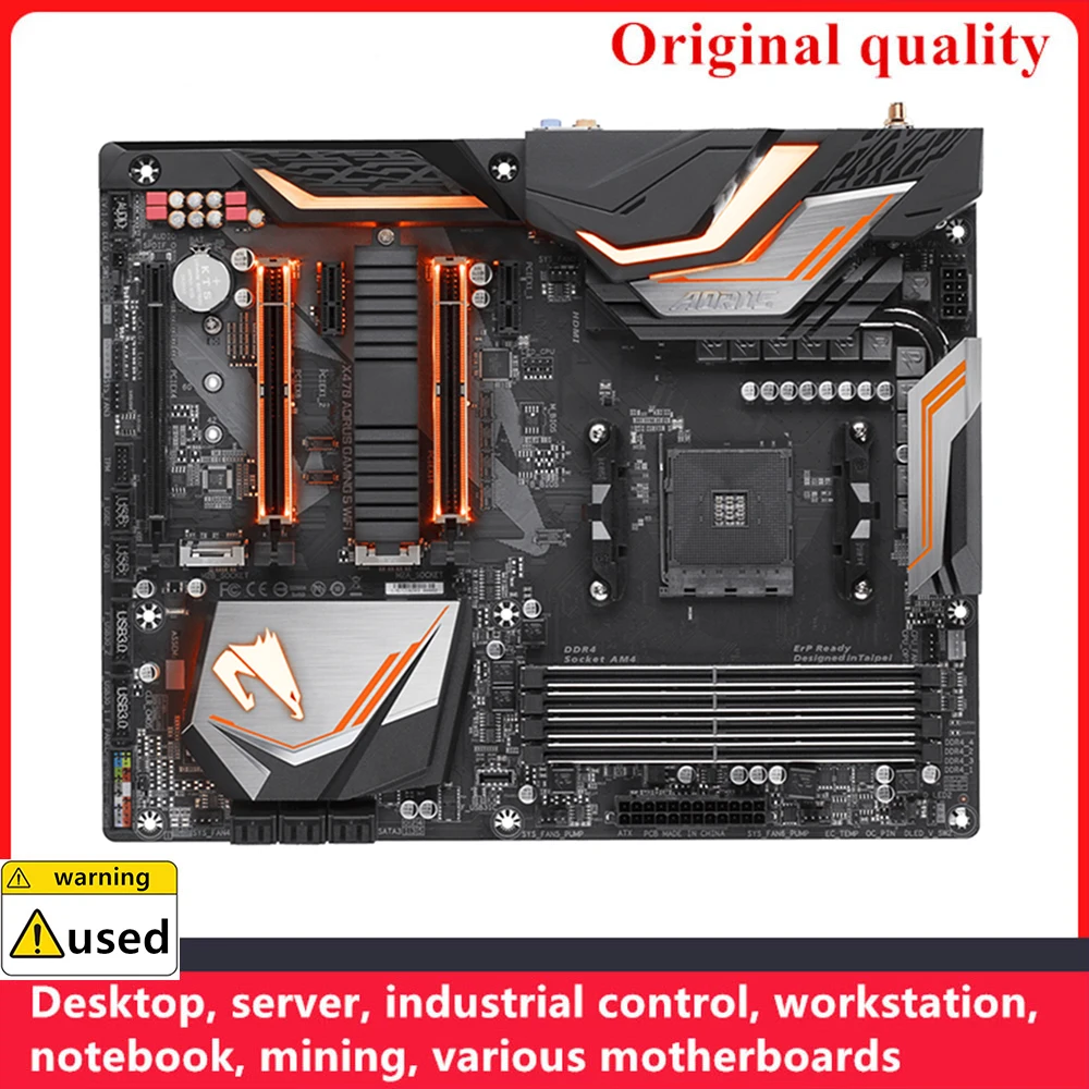 For X470 AORUS GAMING 5 WIFI Motherboards Socket AM4 DDR4 64GB For AMD X470 Desktop Mainboard M,2 NVME USB3.0