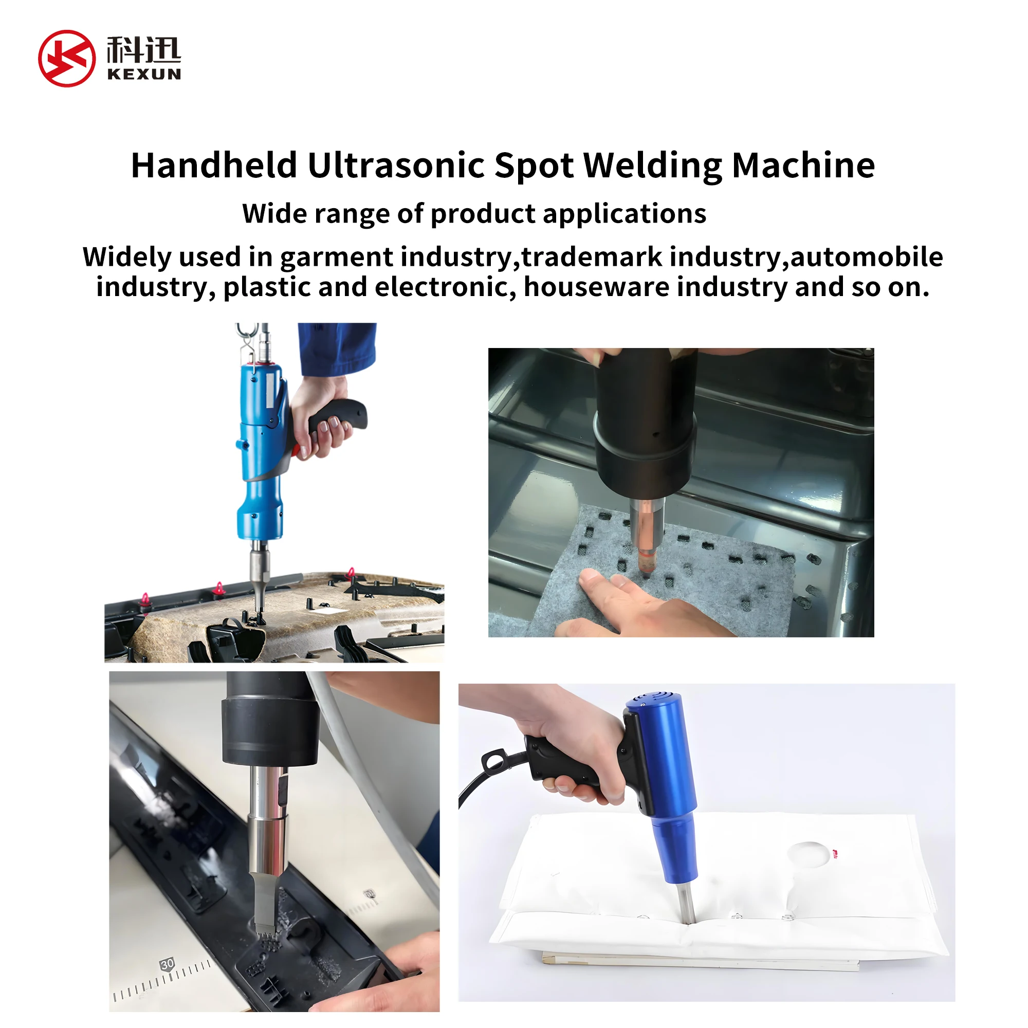 Portable 1200W Ultrasonic Transducer Generator PVC Spot Welder PSA Grading Card Flat Coin Box Nonwoven Fabric N95 Welding - Image 4