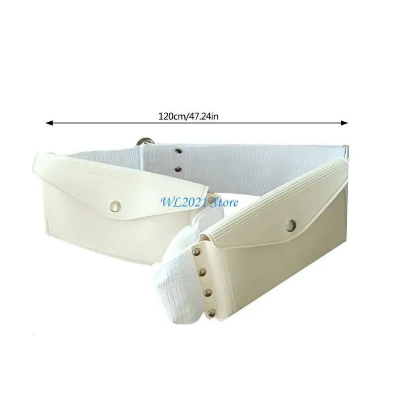 G5GC حزام الخصر حزمة الخصر حقيبة حزام قابلة للتمدد لحزام العمرة حزام أبيض عتيق
