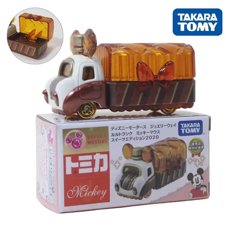 

TAKARA TOMY Jewelry Road Alloy Car Model Girls Toy Dessert Van Mickey Mouse Exquisite Vehicle Gift