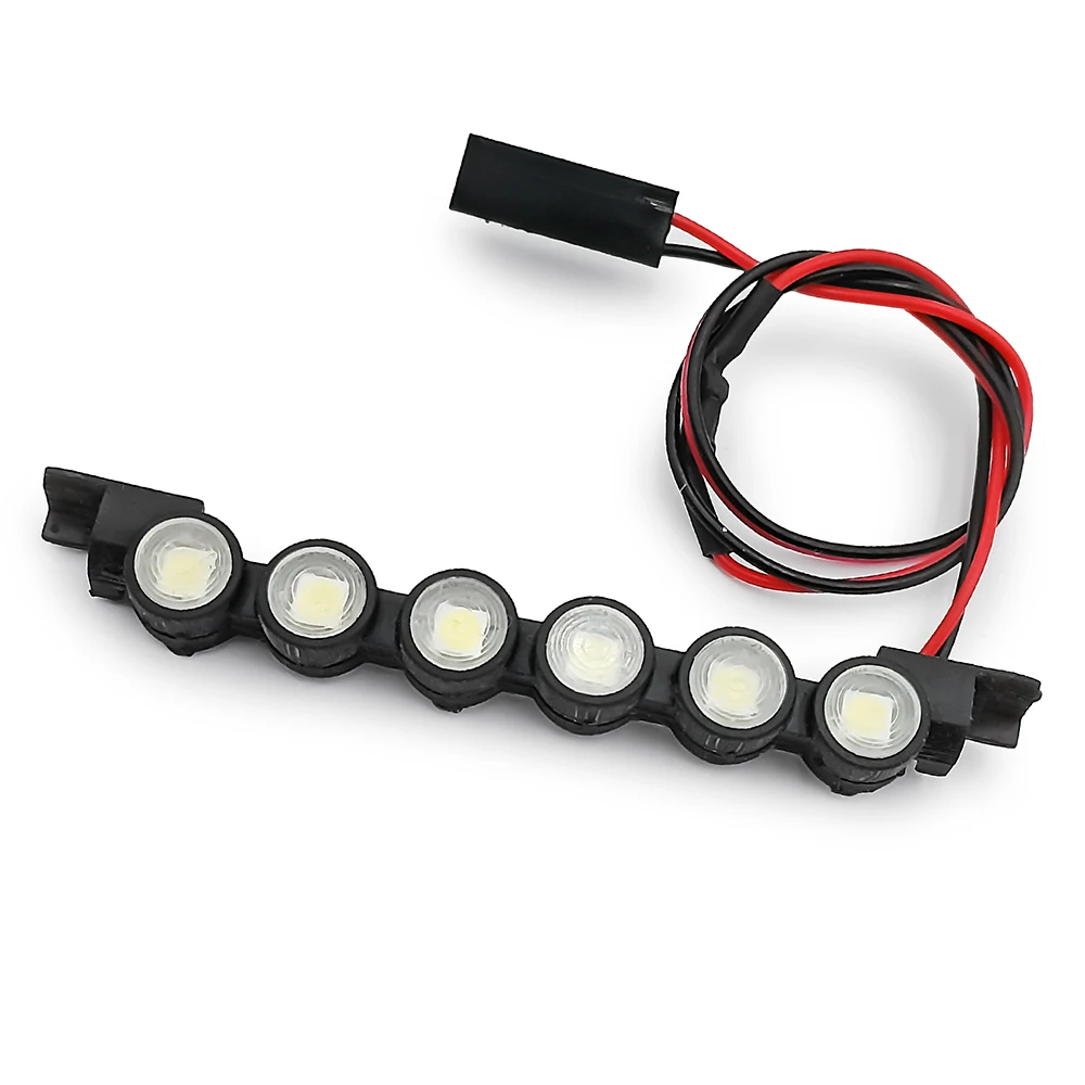 AXSPEED Simulation Roof LED Light Group Spotlight for TRX-4M Bronco 1/18 RC Crawler Car Model Upgrade Parts Accessories