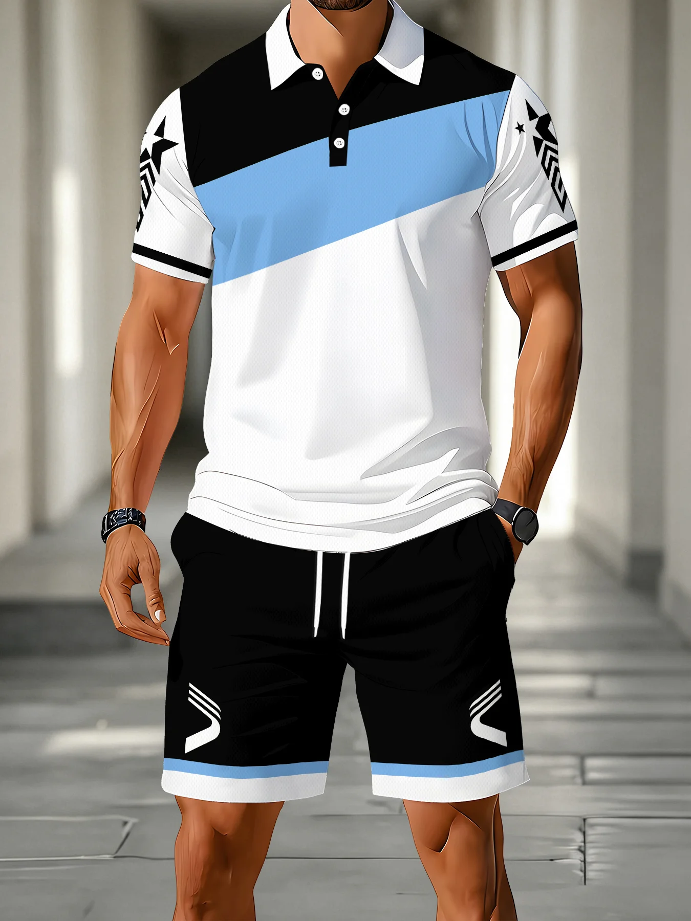 Summer Clothing Shops - Męski zestaw polo na lato 2026