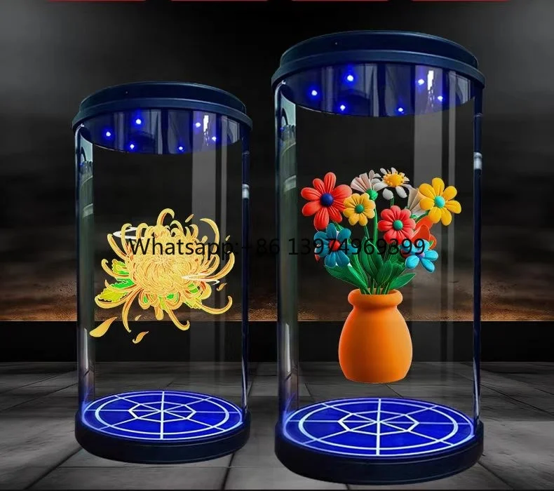 10.1inch Eye-Catching Hologram Display Cylinder for Trade Shows, Events & Digital Signage