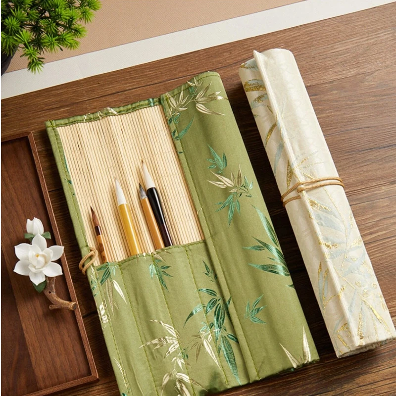 Antique Chinese Style Calligra - Pen Pouch Roll ulasan dan harga