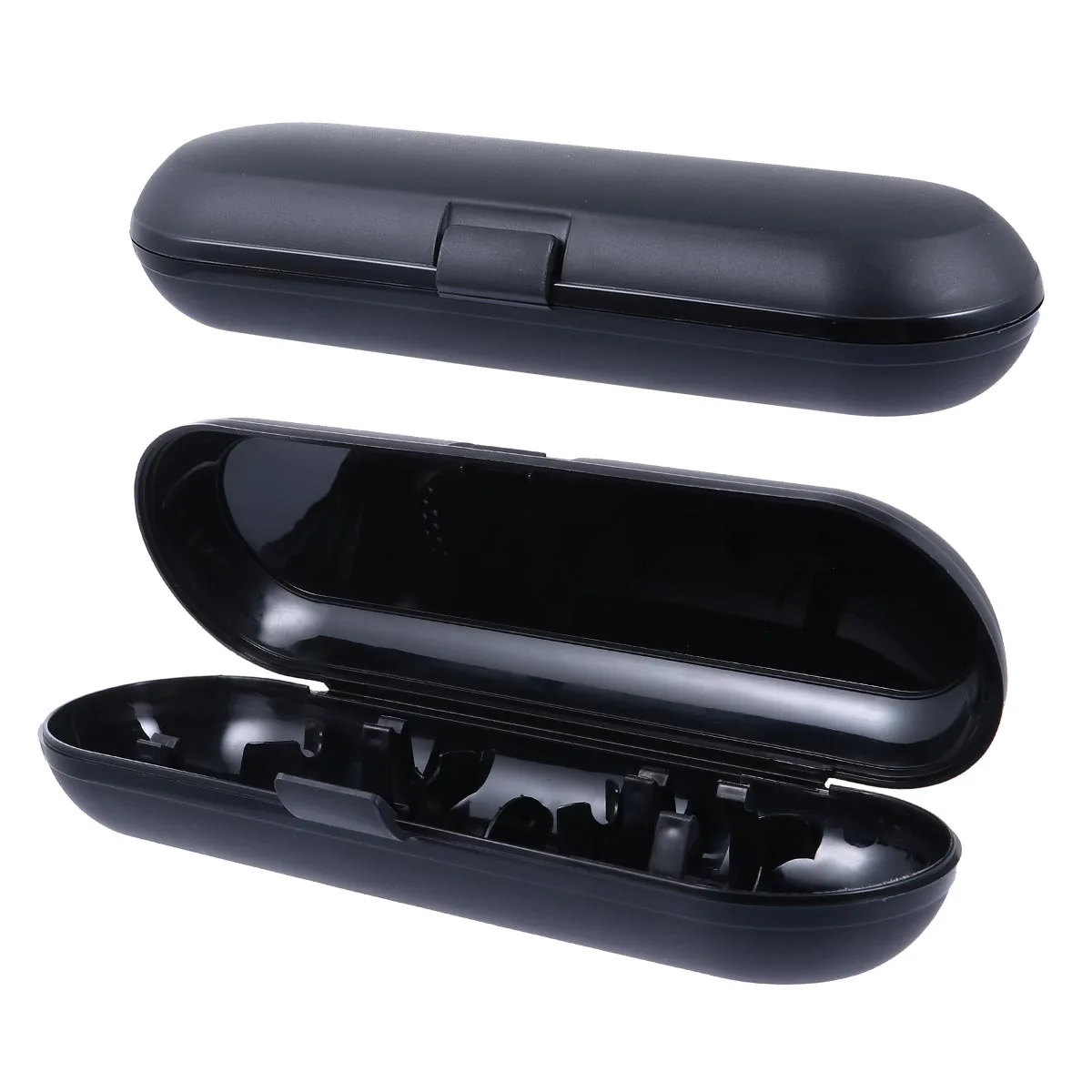 Custodia da viaggio per spazzolino da 2 pezzi, custodia per spazzolino elettrico in PP per uso alimentare, senza odore, porta spazzolino portatile, comodo per i viaggi