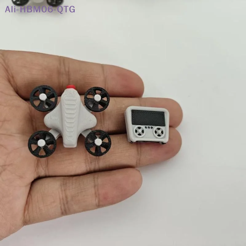 [New] 1: 12 Scale Miniature Remote Control Drone Model, Miniature Scene Props, Dollhouse With A Strong Sense Of Technology.