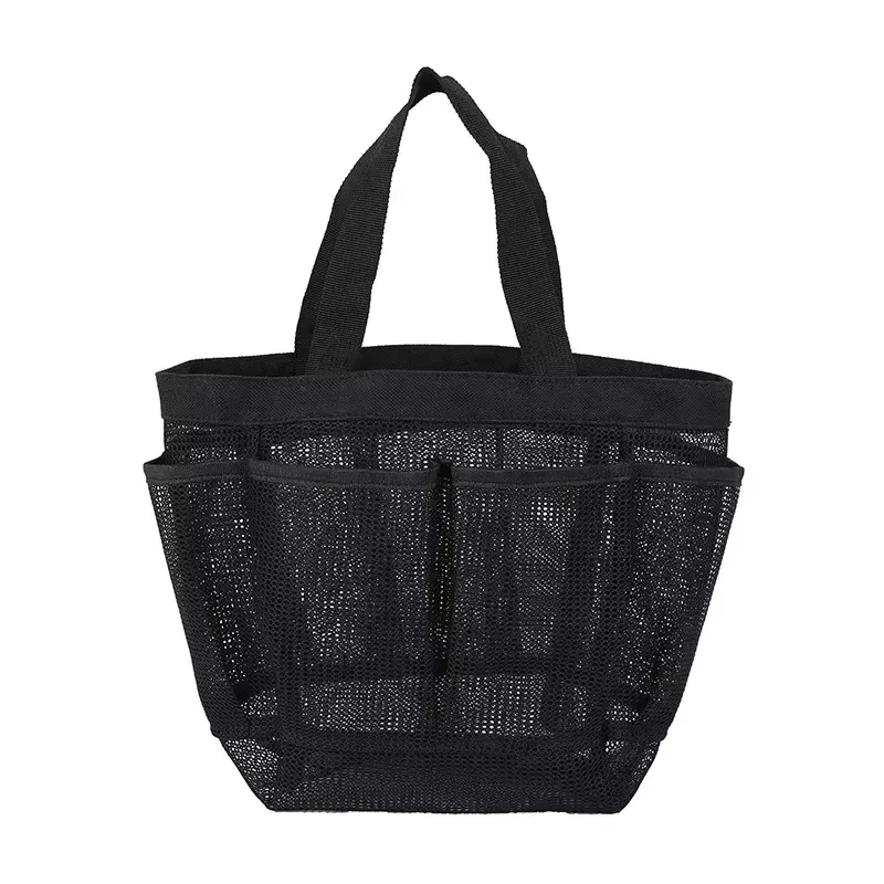 Portable Mesh Shower Caddy Tote Beach Bag Travel Storage Wash Bag Swimming Bath Bag Suitable for Outdoor Camping Quick Dry Tote view 5
