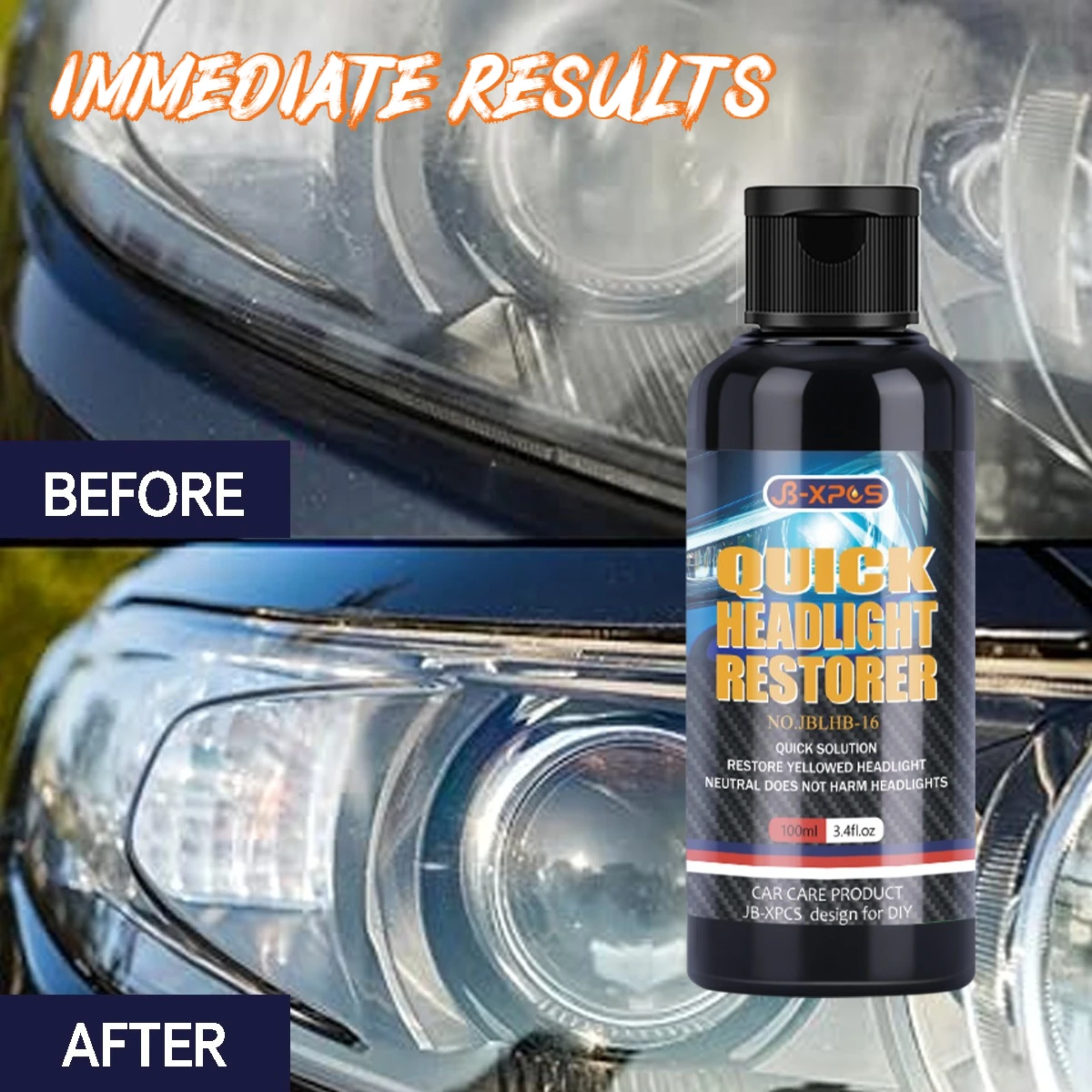 Kits de polissage de restauration de phares de voiture, Kits de réparation de phares, polisseuse de lumière de voiture, pâte de nettoyage, soins de peinture automobile, Agent de rénovation