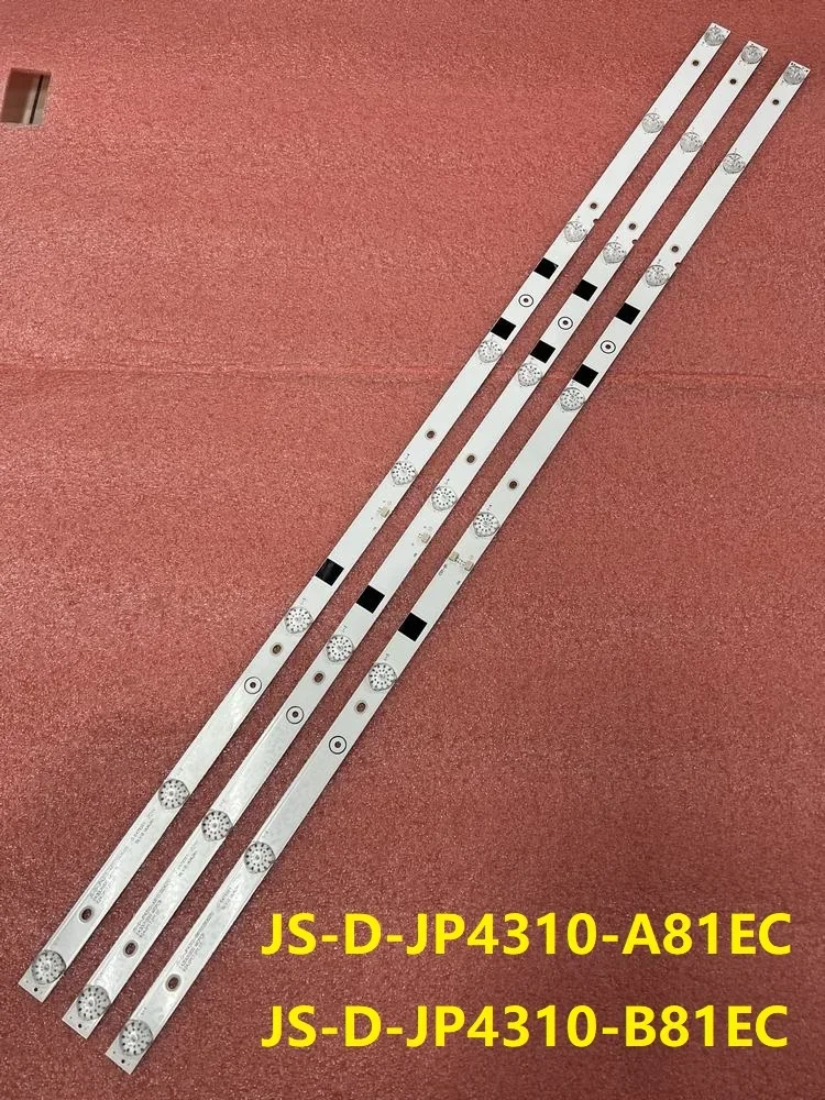 3pcs/set LED strip For AKAI UA43EK1100US UA43EK1100 MS-L2317-A V5 JS-D-JP4310-A81EC B81EC MS-L1149-L R R72-43D04-006-13