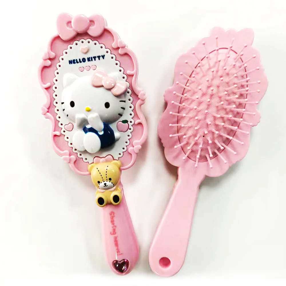Kt Cat Red Combs Cartoon Air Cushion Hair Brush Cute Cartoon Anime Figures 3D Massage Comb Haircare Hairdressing Tool Girl Gifts