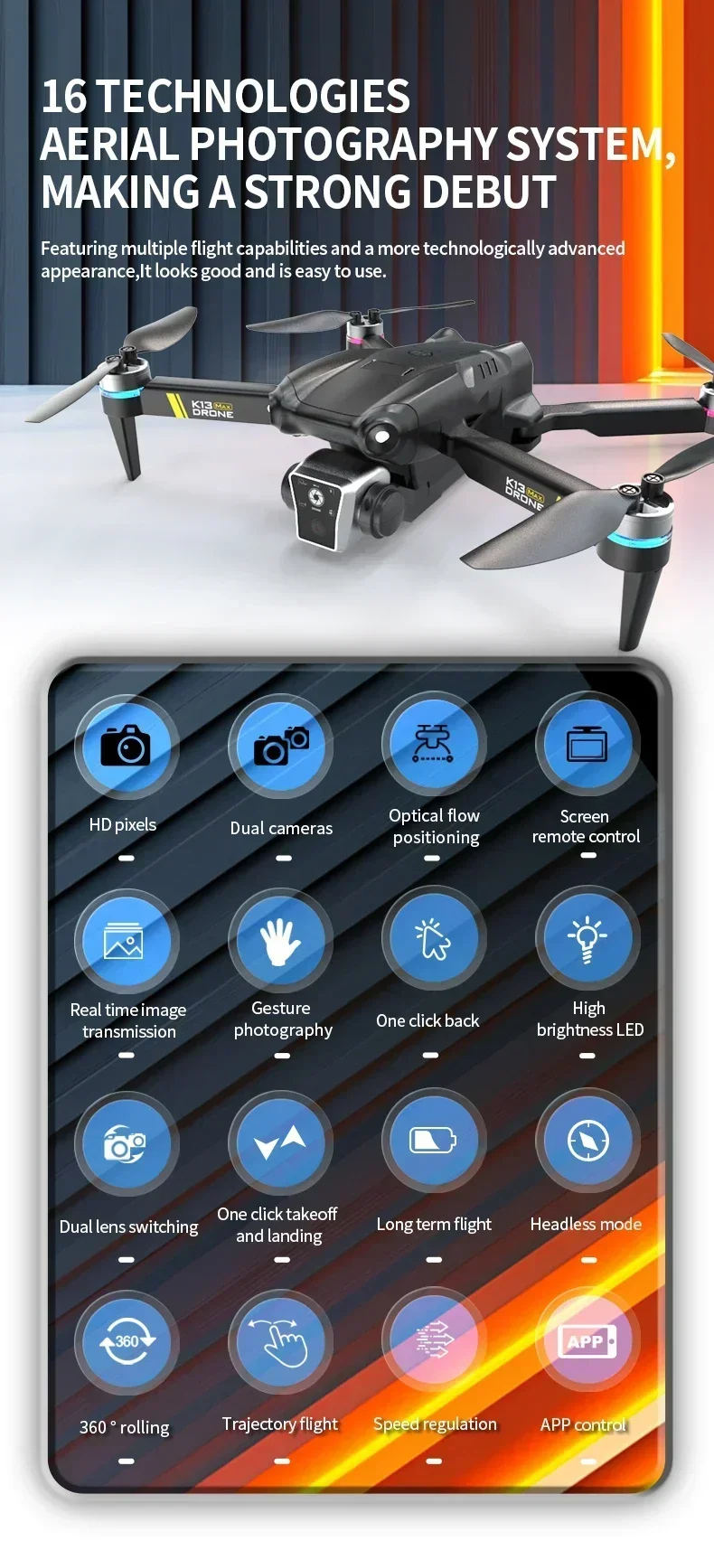 Screen RC Drone Profesional 8k HD Camera WIFI Obstacle Avoidance Aerial Photography Optical flow Foldable Quadcopter Toy Gifts