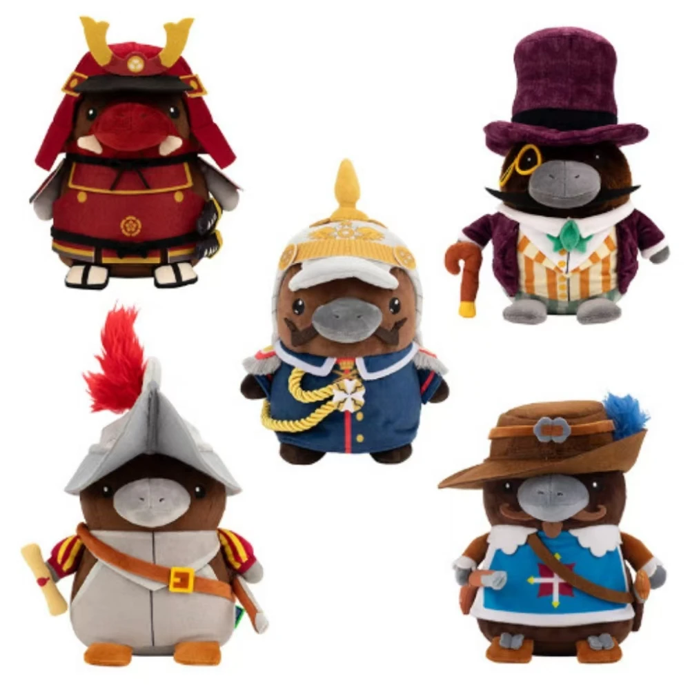 Hot Kaiser Platypus Duck Plush Toy Steel Ambition 4 Game Peripheral Duck Billed Platypus Stuffed Pillow Doll Toy For Kid 24cm