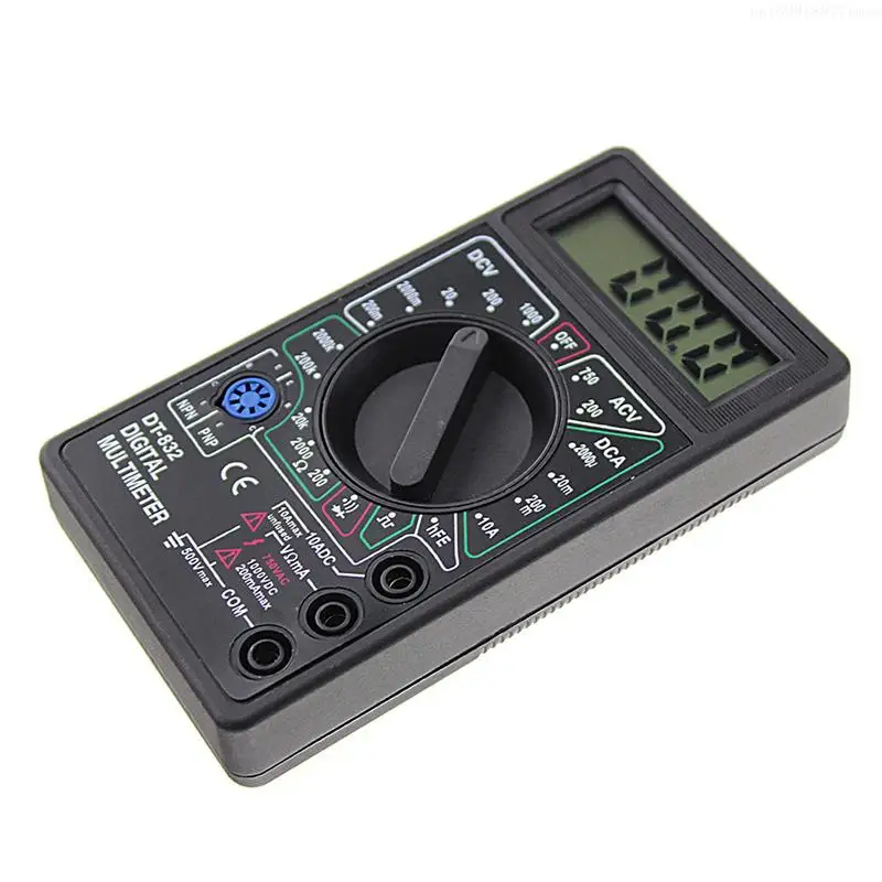 Professional DT832 Digital Multimeter LCD for DC Voltmeter Ammeter Ohm Tester R7UB