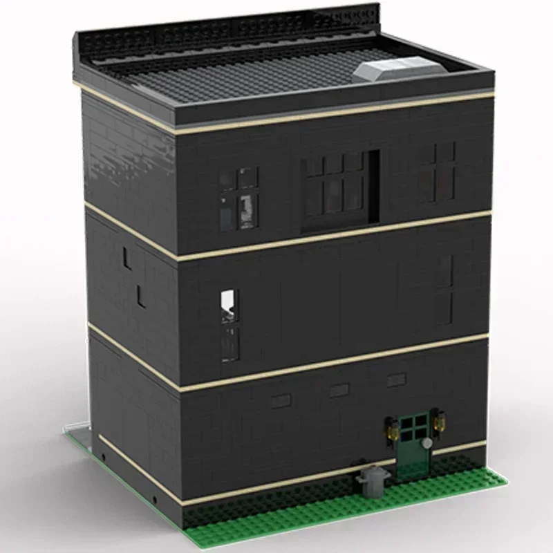 Moc tijolos de construção vista rua modelo cidade alfaiate loja tecnologia blocos modulares presentes brinquedos para crianças conjuntos diy montagem