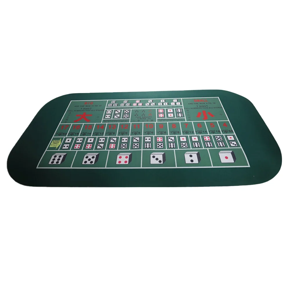 Aobo Entertainment Poker Table Mat Rubber Gambling Dice Size Rubber Pads Table Cloth For Sale