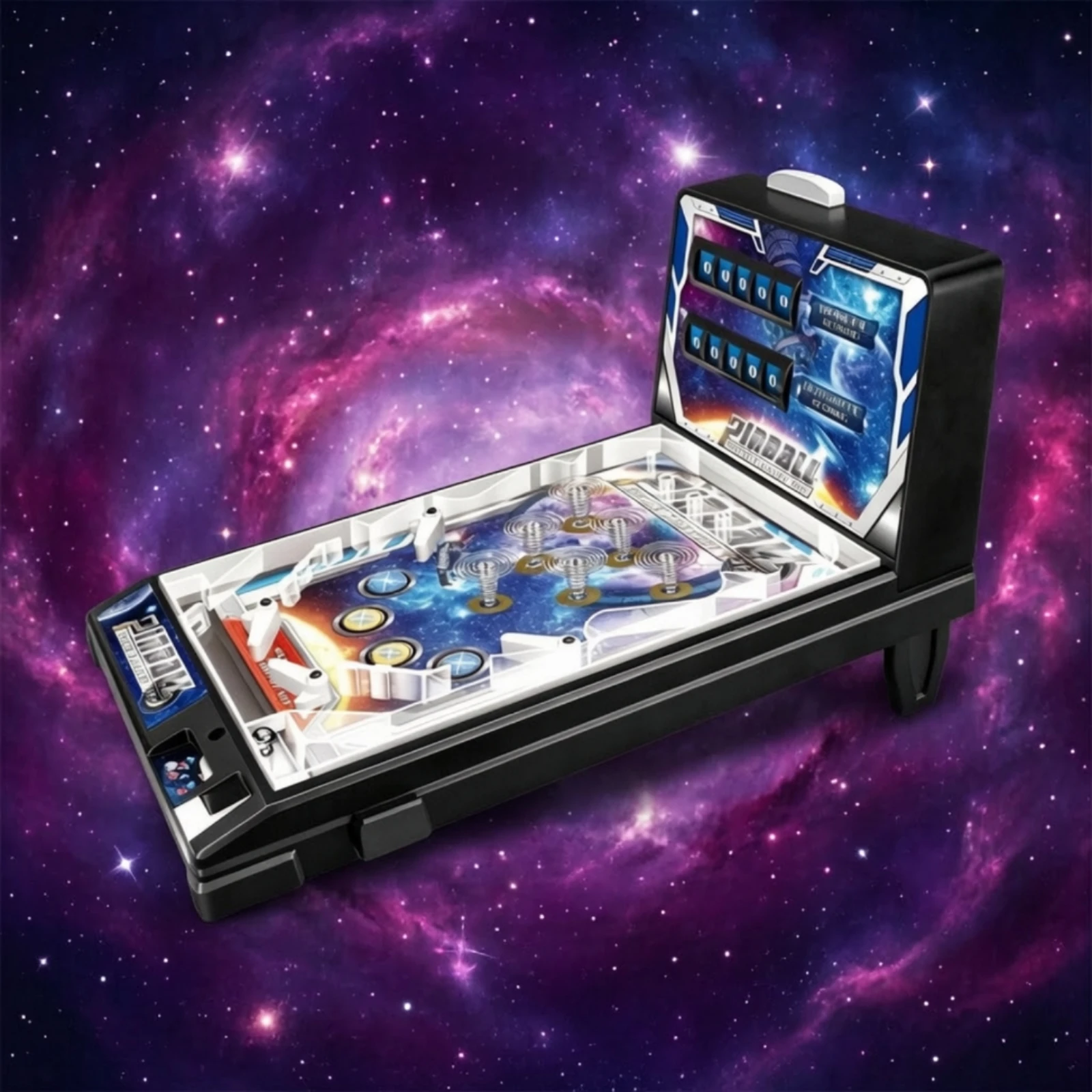 Tabletop Pinball Game Compact Tabletop Pinball Toy Lightweight Fast-Paced for Children