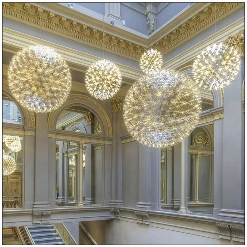 

Подвесной светильник Sparkleball «Панорамное звездное небо» для коммерческого использования, для баров, салонов, лофт-апартаментов, двухуровневых помещений, декоративный светильник-шар в стиле арт-декор