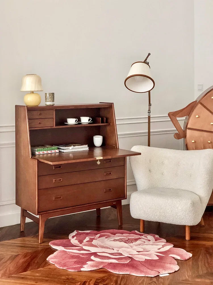 خزانة كتب من خشب الرماد البريطاني متعدد الأغراض