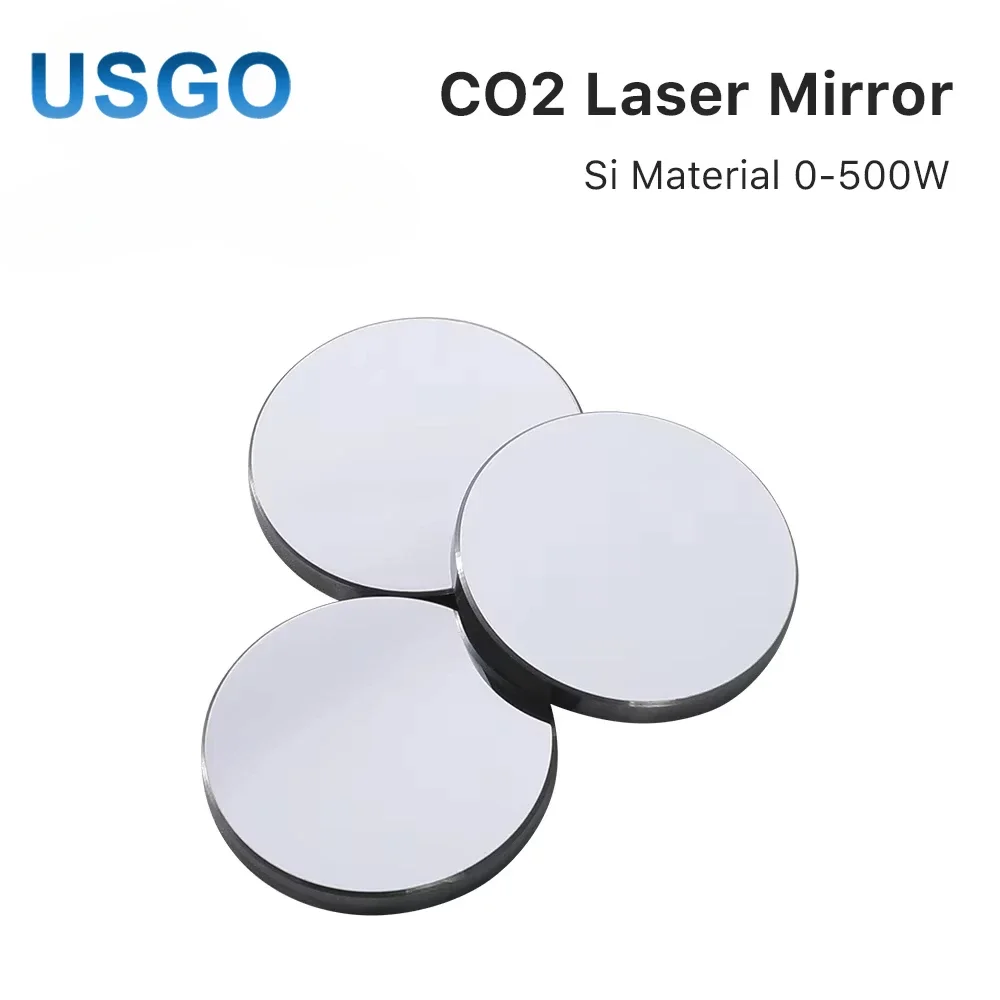 USGO Co2 Laser Si Reflective Mirrors Lens Refiectivity Black-Coating Reflector Lens for CO2  Laser Engraver