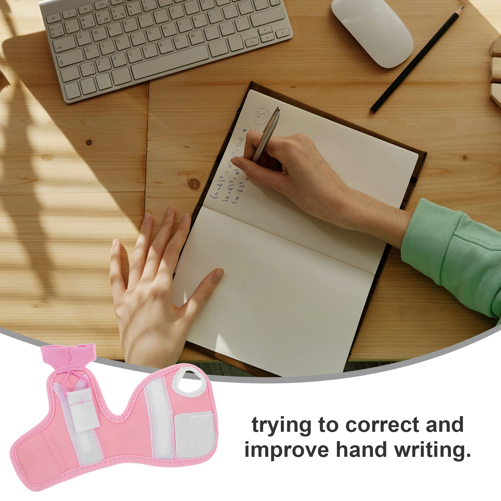 Handwriting Posture Corrector For Writing Aid Wrist Strap Learning Tool Grip Enhancer Art Supplies