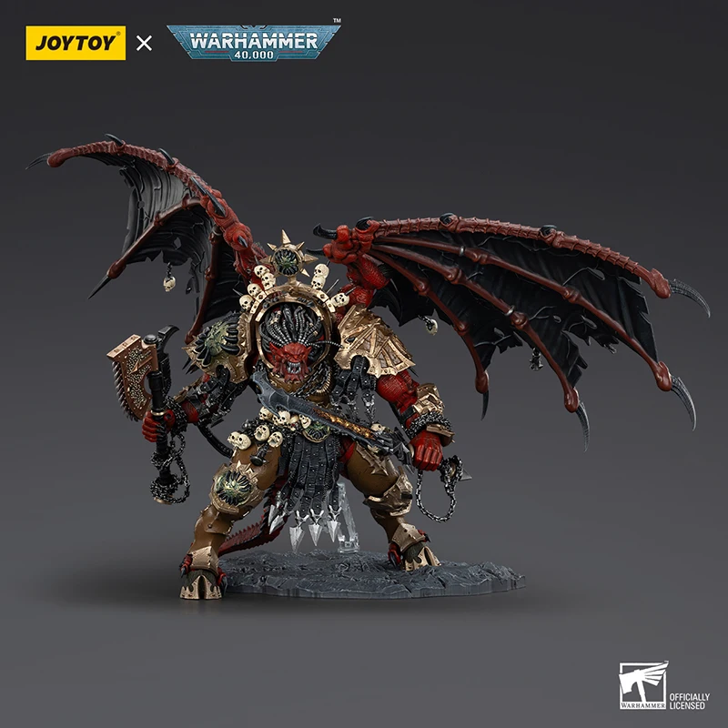 JOYTOY Warhammer 40k 1/18 Action Figure World Eaters Angron Daemon Primarch Of Khorne Model Collection Desk Decor Toys Gifts