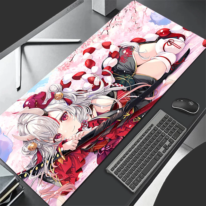 

Mousepad Computer Gaming Accessories HD Keyboard Pad Office PC Rubber Mouse Pad Decoracion Desk Hololive Nakiri Ayame Mouse Mat