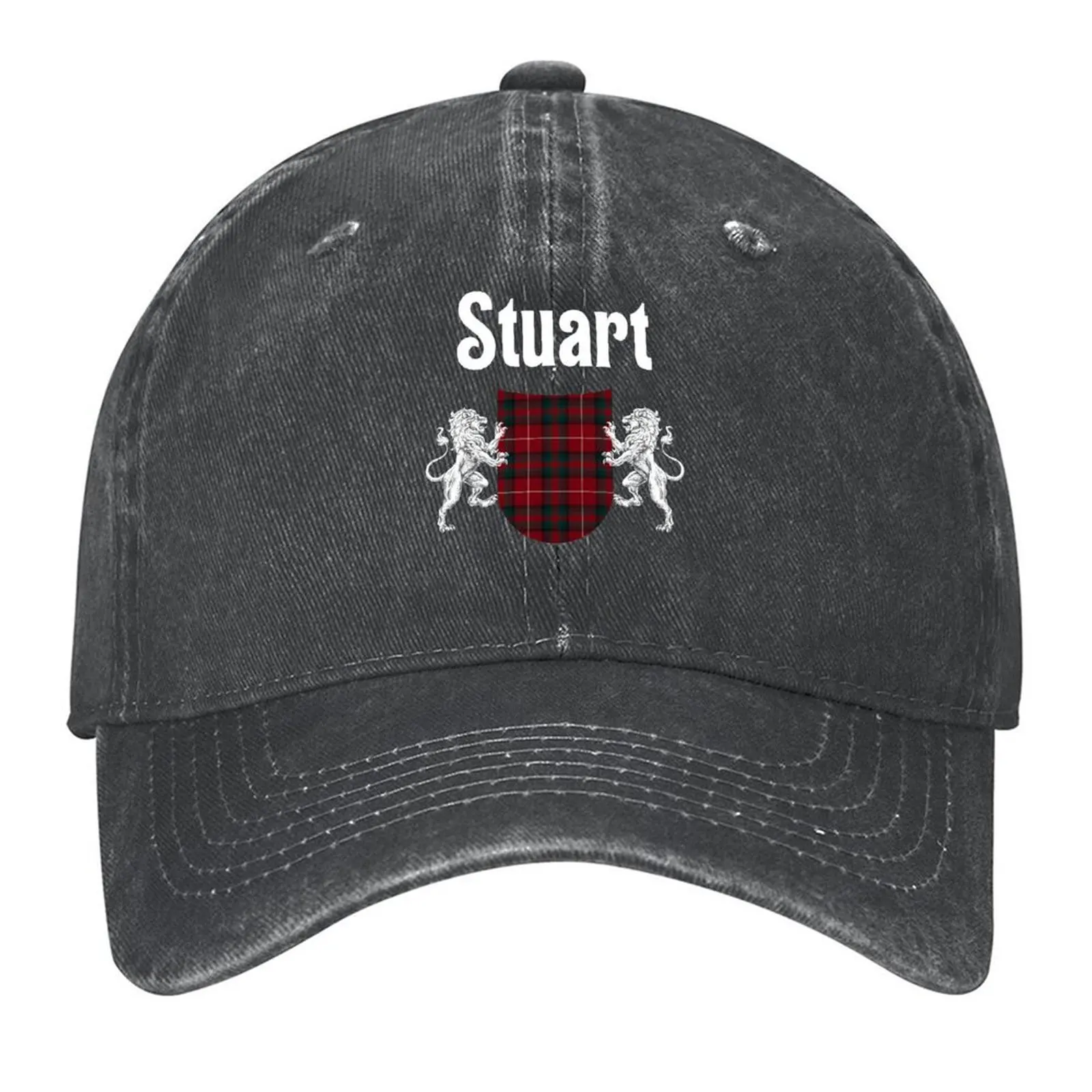 

Stuart Clan Scottish Name Coat Of Arms Tartan Baseball Cap Fishing cap Hat men Caps Women Men's