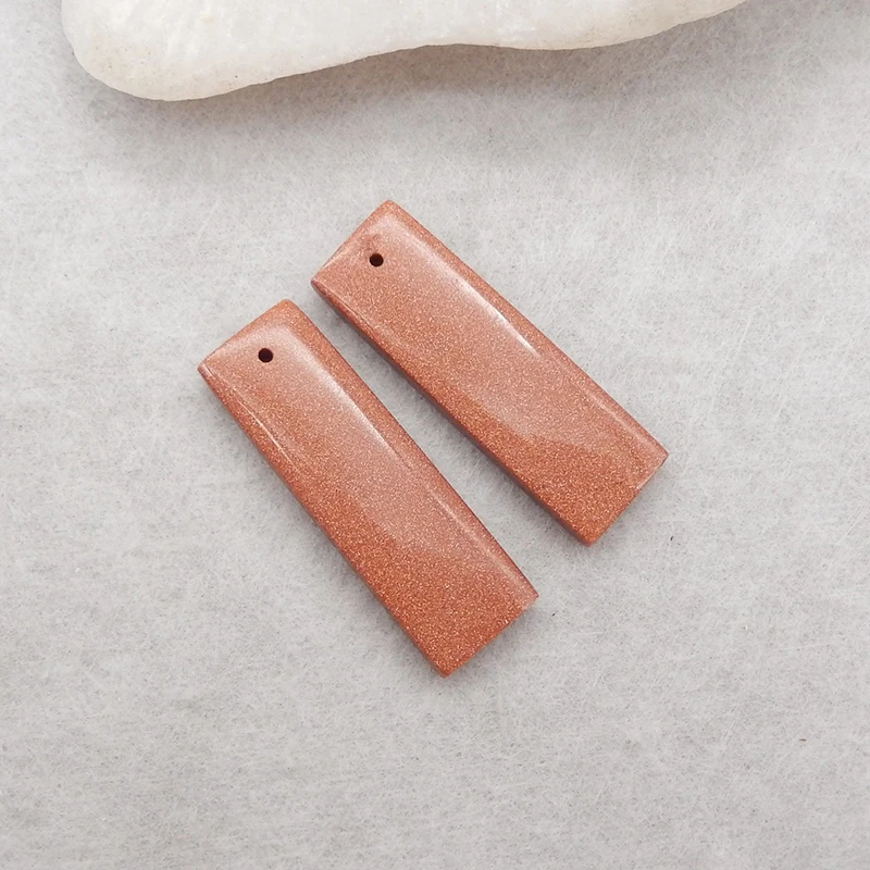 Sales 1Pairs Red Sand Sun Sita Fashion Style Women Earrings 33x11x4mm 6g Semiprecious Stone Fashion Women Earrings Accessories