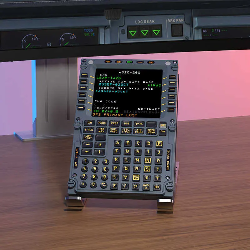 Le simulateur de vol WINGFLEX A320 MCDU comprend une simulation à grande échelle en stock aux États-Unis pour MSFS Fenix A319 XPLANE P3D