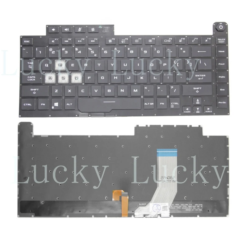 f New US RGB Backlit Keyboard For Asus ROG Strix G512 G512LI G512LU G512LW G512LV